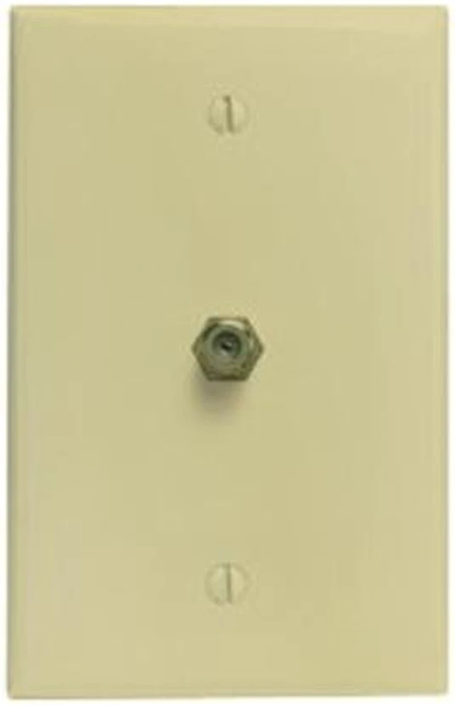 Main image of Leviton 40981-I Standard Video Wall Jack, F connector