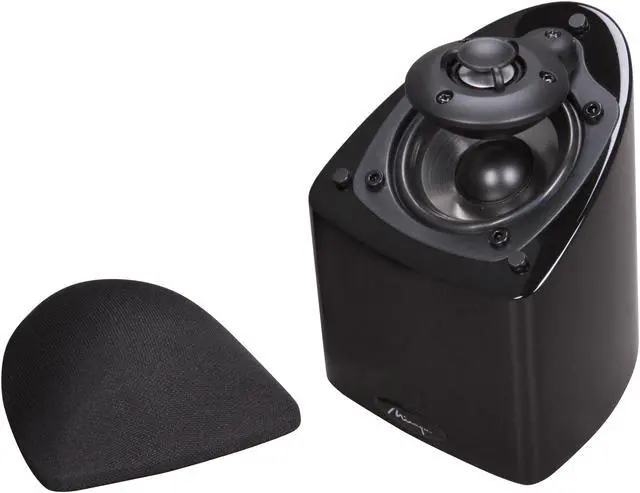 Alt view image 5 of 9 - Mirage NANOSAT Prestige hgb Bookshelf Speaker HG Black Single