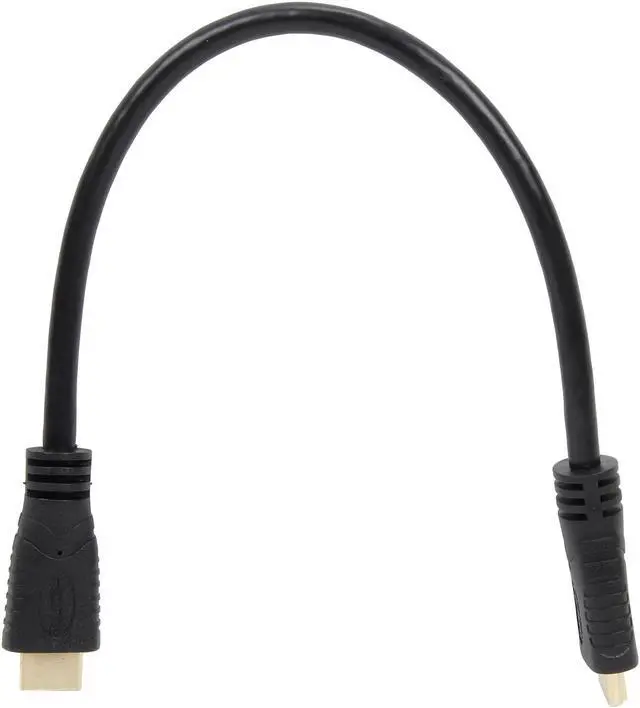 Alt view image 2 of 3 - Kaybles 1ft NMHD-1MM 1 ft. High Speed HDMI Cable with Ethernet, Black, CL2 Rating, 28AWG Gold Plated M-M 1 feet - OEM