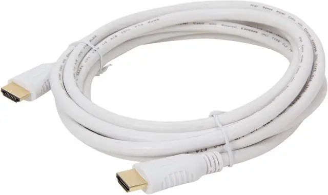 Alt view image 2 of 3 - Kaybles 10ft NMHD-10MM-WT 5 - 10 ft. High Speed HDMI Cable with Ethernet,White,CL2 rating,28AWG Gold Plated M-M 10 feet - OEM