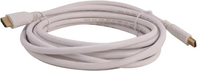 Alt view image 2 of 3 - Kaybles NMHD-15MM-WT 11 - 15 ft. High Speed HDMI Cable with Ethernet,White,CL2 rating,28AWG Gold Plated M-M 15 feet - OEM