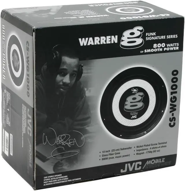 Alt view image 4 of 4 - JVC 10" Subwoofer