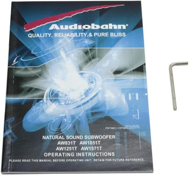 Alt view image 3 of 4 - AUDIOBAHN 12" Natural Sound Subwoofer