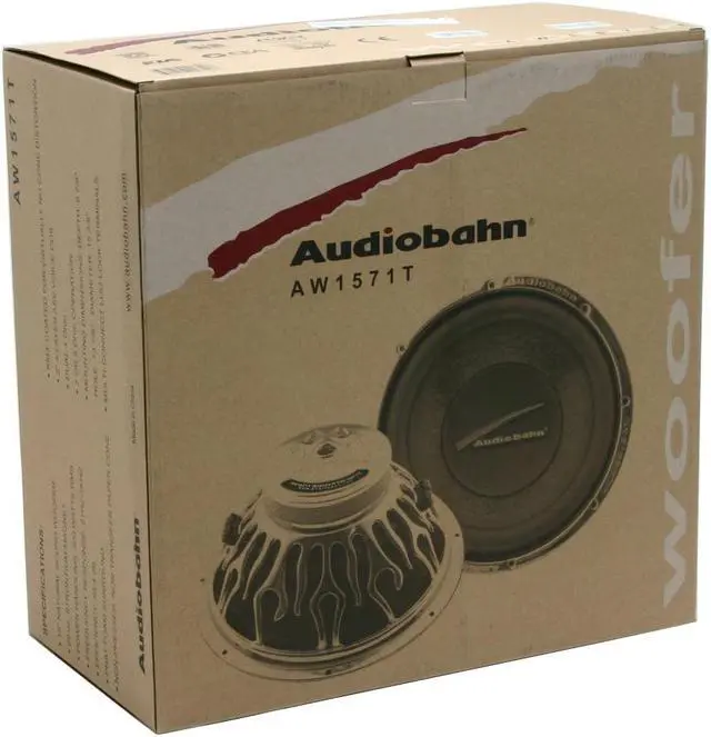 Alt view image 4 of 4 - AUDIOBAHN 15" 1000W Subwoofer