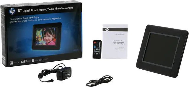 Alt view image 8 of 8 - HP df808c1 8" 800 x 600 Digital Photo Frame