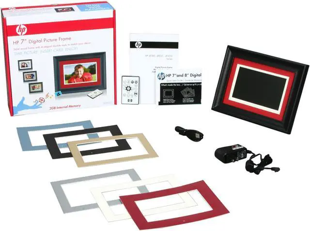 Alt view image 7 of 7 - HP df780b2 7" 800 x 480 Digital Photo Frame