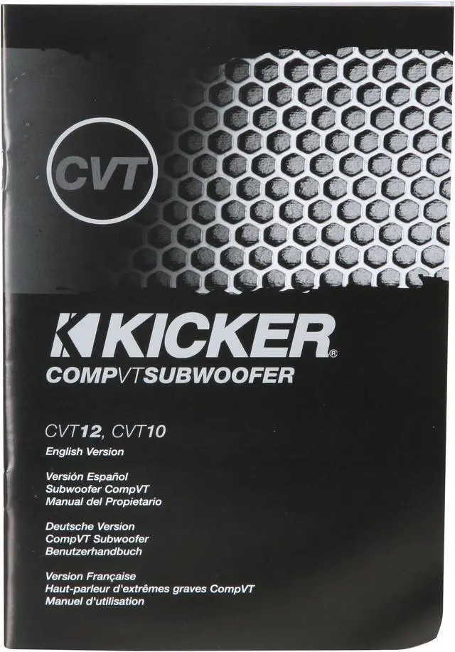 Alt view image 6 of 7 - Kicker 10" 800W CompVT Subwoofer