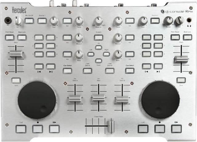 Alt view image 5 of 6 - Hercules DJ Console Rmx DJ Controller with 4-in/4-out Audio Interface