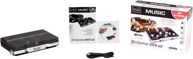 Alt view image 6 of 6 - Hercules DJ Control MP3 e2 Dual Deck DJ Controller