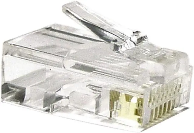 Vanco RJ45 8 Position/8 Conductor Rj-45 Plug 50 Micron Gold Plating 100 ...