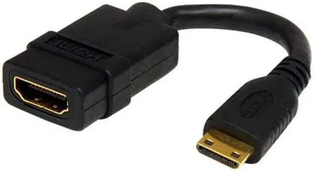 Main image of StarTech.com 5in High Speed HDMI Adapter Cable with Ethernet to HDMI Mini - F/M