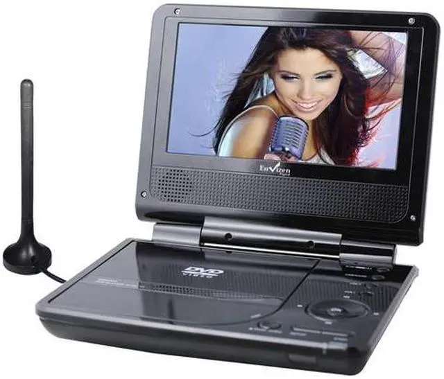 Envizen Digital ED8850B Duo Box Pro 7-Inch Handheld Digital TV/DVD