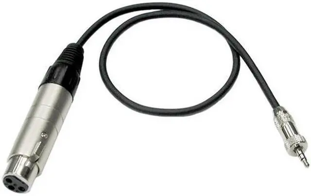 Main image of Hosa Model MIT-156 18 in XLR3F to 3.5mm TRS Impedance Transformer Female to Male