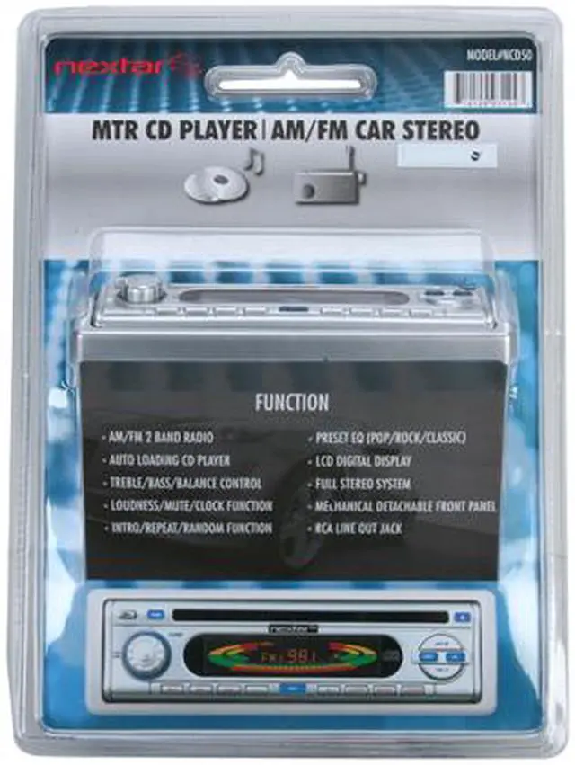 Alt view image 2 of 2 - Nextar NCD50 AM/FM CD Player with Removable Faceplate
