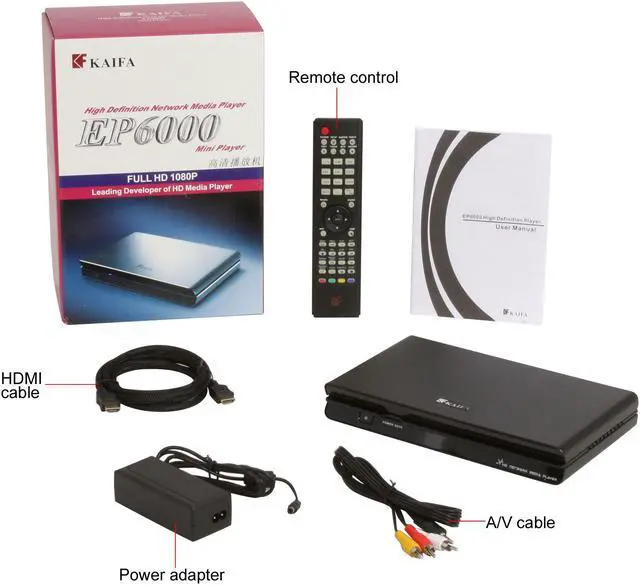 Alt view image 6 of 6 - KaiFa EP6000B Network HD player with BT built-in