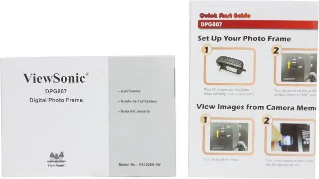 Alt view image 10 of 11 - ViewSonic DPG807BK 8" 800 x 600 Digital Photo Frame