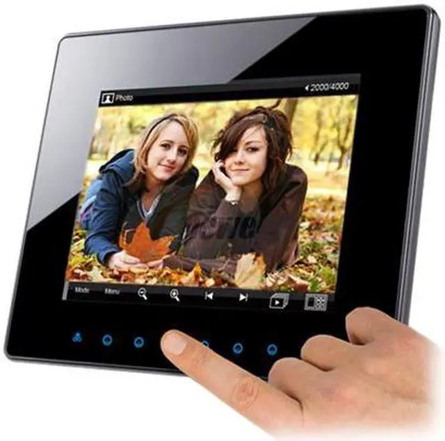 Main image of ViewSonic DPG801BK 8" 8" 800 x 600 Digital Photo Frame with Easy Touch Control