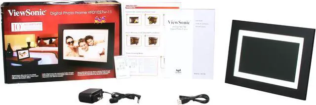 Alt view image 7 of 7 - ViewSonic VFD1027w-11 10.2" 1024 x 600 Digital Photo Frame