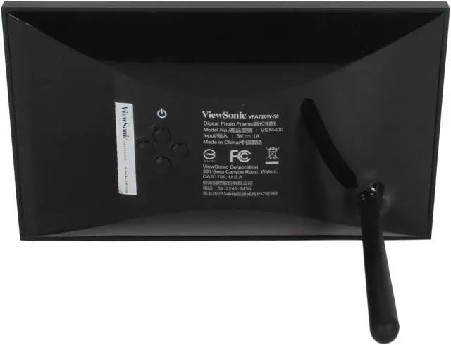 Alt view image 4 of 6 - ViewSonic VFA720w-50 7" 480 x 234 Digital Photo Frame