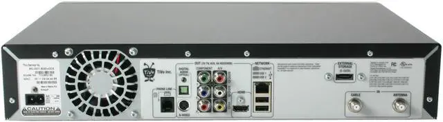 Alt view image 5 of 10 - TiVo R65216 180 hours HD DVR