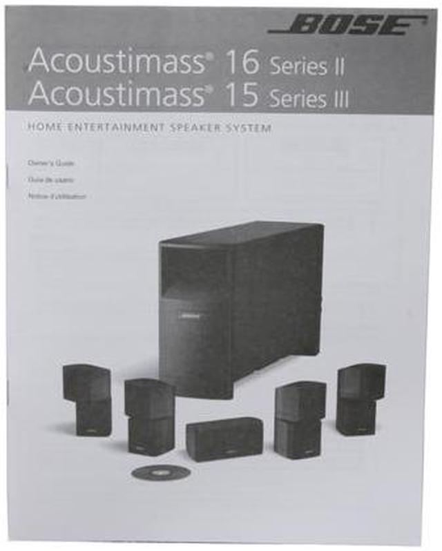 Alt view image 12 of 12 - BOSE® Acoustimass® 16 Series II Home Entertainment Speaker System (Black)