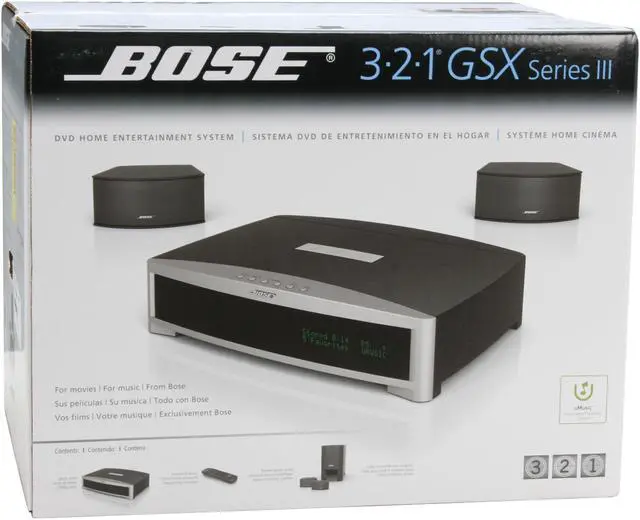 Alt view image 20 of 20 - BOSE® 3•2•1® GSX Series III DVD Home Entertainment System (Graphite Gray)