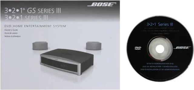 Alt view image 19 of 20 - BOSE® 3•2•1® GS Series III DVD Home Entertainment System (Graphite Gray)