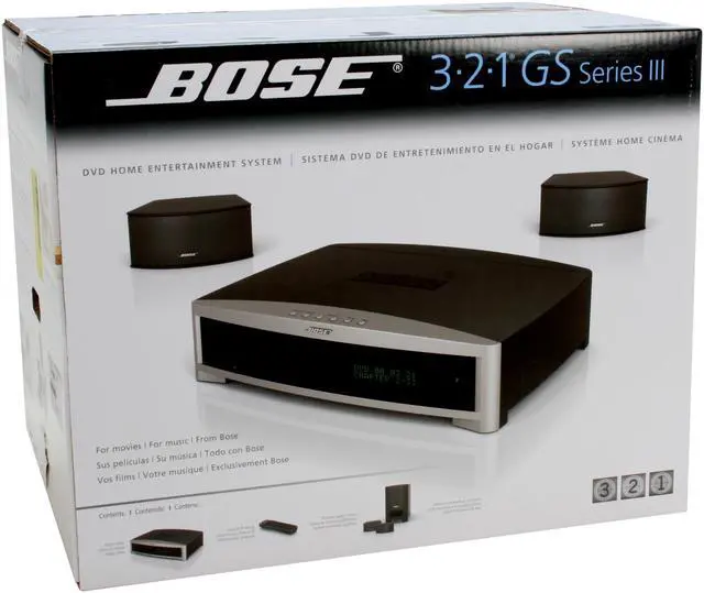 Alt view image 20 of 20 - BOSE® 3•2•1® GS Series III DVD Home Entertainment System (Graphite Gray)