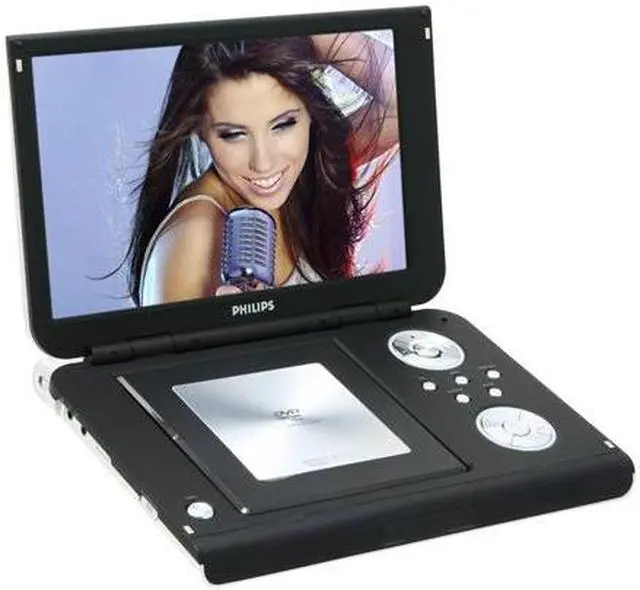 Alt view image 3 of 18 - PHILIPS PET1002/37 10.2" Portable DVD Player