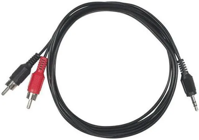 Main image of PHILIPS PH62089 6 ft. 3.5mm Mini Jack To 2-RCA "Y" Cable Male to Male