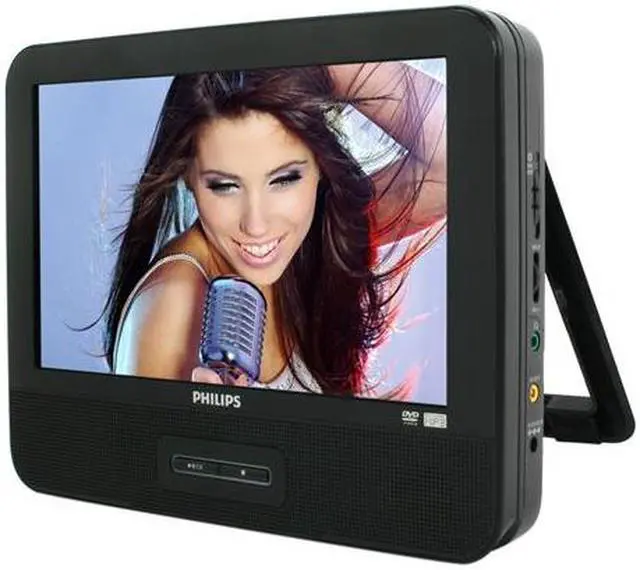Alt view image 2 of 10 - PHILIPS PD9012/37 9" Dual Widescreen Portable Car DVD Player
