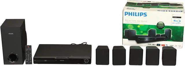 Alt view image 15 of 15 - Philips 5.1 Blu Ray Home Theater System - HTS3306/F7