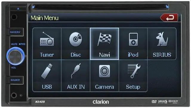 Alt view image 2 of 7 - Clarion 2-DIN DVD Multimedia Station w/Navigation & 6.5" Touch Panel