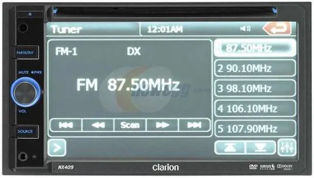 Alt view image 3 of 7 - Clarion 2-DIN DVD Multimedia Station w/Navigation & 6.5" Touch Panel