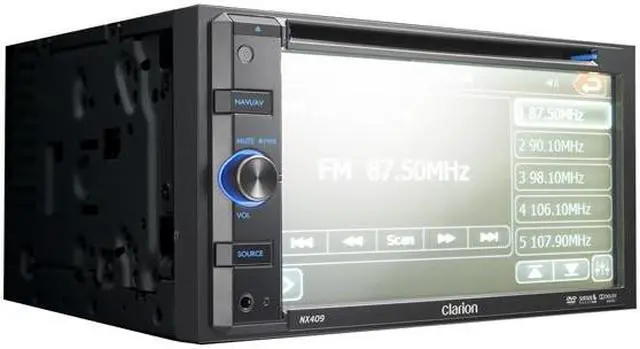 Alt view image 6 of 7 - Clarion 2-DIN DVD Multimedia Station w/Navigation & 6.5" Touch Panel