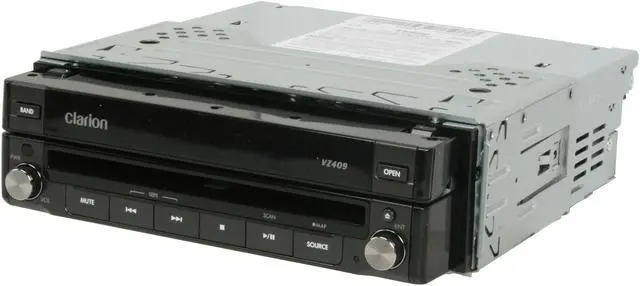 Alt view image 4 of 8 - Clarion 160W AM/FM DVD/CD player with 7" Flip-Out Touch Screen (VZ409)