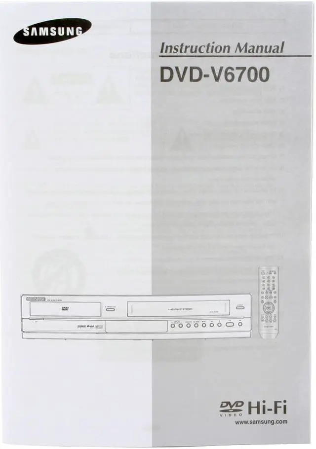 Alt view image 10 of 11 - SAMSUNG DVD Player & VCR Combo DVD-V6700