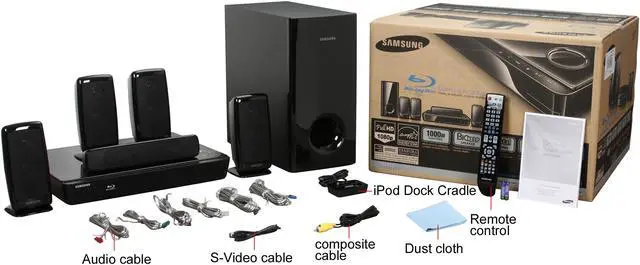 Alt view image 16 of 16 - Samsung HT-BD1250 Blu-Ray 5.1-Channel Home Theater System