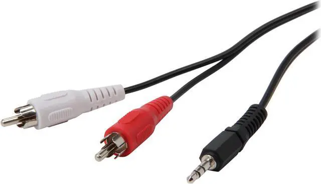 Main image of Coboc 6 ft. 3.5mm Stereo Male to 2 RCA Male Cable (Black)