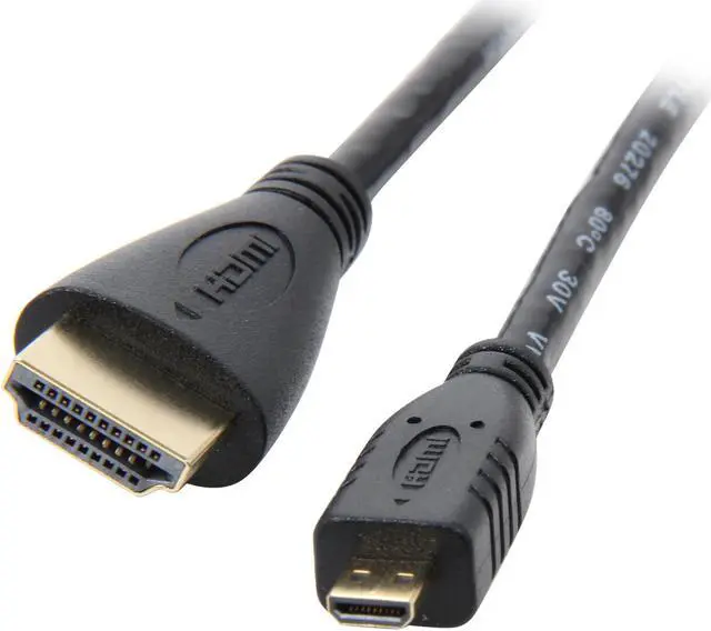 Main image of Coboc 6 ft. High Speed HDMI Cable with Ethernet - Micro HDMI Male to HDMI Male (Black)