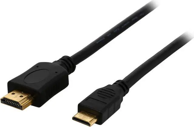 Main image of Coboc MINIHMEHMMM3BK 3 ft.Black Mini HDMI (Type C) to HDMI (type A) Male 32 AWG High Speed HDMI w/Ethernet Cable, M-M - 1080P