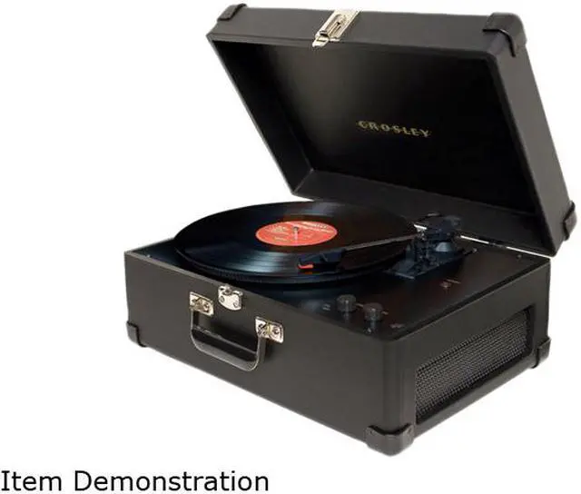 Main image of CROSLEY CR6249A-BK Deluxe Keepsake USB Turntable, Black