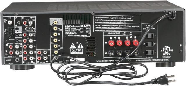 Alt view image 4 of 7 - Denon DRA-397 Stereo AM/FM Receiver