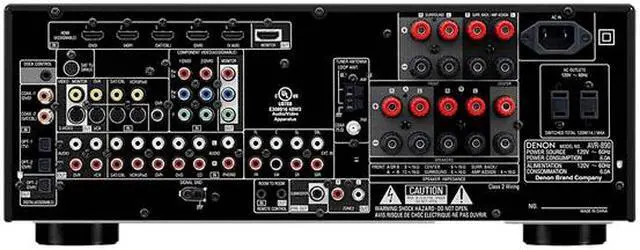 Alt view image 2 of 2 - Denon AVR-890 7.1-Channel Multi-Zone Home Theater Receiver with 1080p HDMI Connectivity