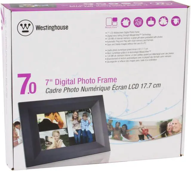 Alt view image 9 of 9 - WESTINGHOUSE DPF-0702 7" Digital Frame