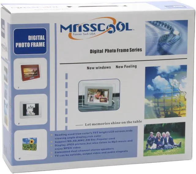 Alt view image 6 of 6 - MASSCOOL NP-DF707 7" 7" LCD Digital Frame