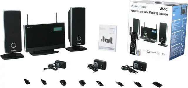 Alt view image 13 of 13 - iSymphony W2C Audio System with Wireless Speakers
