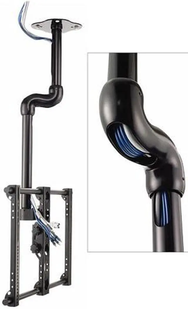 Alt view image 2 of 3 - SANUS SYSTEMS LC1A-B1 Black 37" - 56" Tilt & Swivel Ceiling Mount