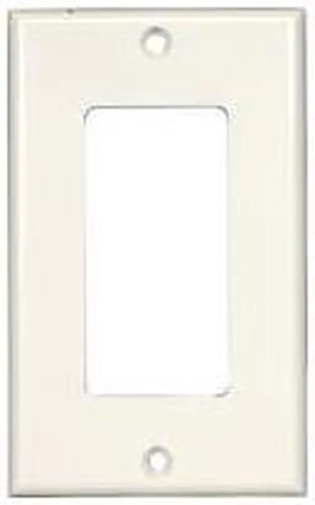Alt view image 2 of 2 - Steren 310-801WH 1 Socket Decorator-Style Faceplate