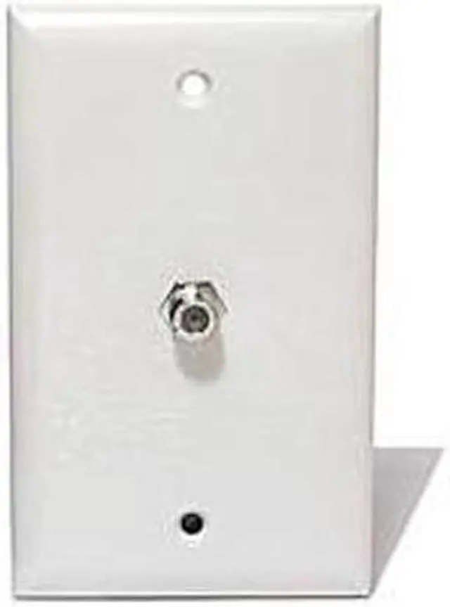 Alt view image 2 of 2 - Steren 200-251WH 1 Socket TV/Phone Faceplate